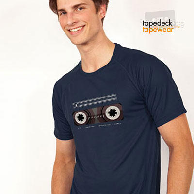 be the audio tape: inspired by 80's cassette tape designs, a big window to show off your reels of iec ii tape: bias cr high, eq 70 μs. you're the styler - Tapewear by Tapedeck.org